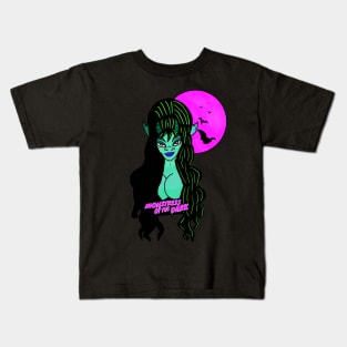 Monstress of the Dark (80’s Variant) Kids T-Shirt